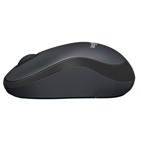 Logitech M221 Wireless Mouse, Silent Buttons, 2.4 GHz with USB Mini Receiver, 1000 DPI Optical Tracking, 18 Month Battery Life, Ambidextrous PC/Mac/Laptop - Charcoal Grey-2