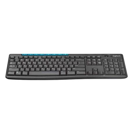 Logitech MK275 USB Wireless Keyboard and Mouse Set for Windows, 2.4 GHz Wireless, Compact Wireless Mouse, 8 Multimedia & Shortcut Keys, 2-Year Battery Life, PC/Laptop - Black-1