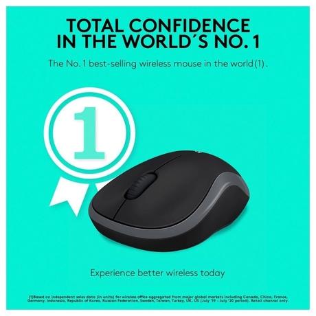 Logitech M186-GR Wireless Mouse-1