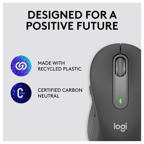 Logitech Signature M650 Wireless Optical Mouse with Silent Click, Graphite-4