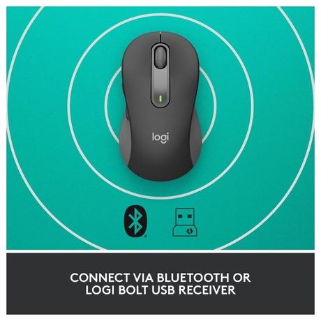 Logitech Signature M650 Wireless Optical Mouse with Silent Click, Graphite-6
