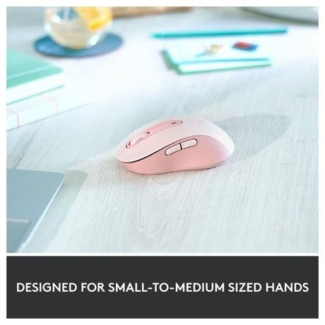 Logitech Signature M650 Wireless Optical Mouse with Silent Click, Rose-2
