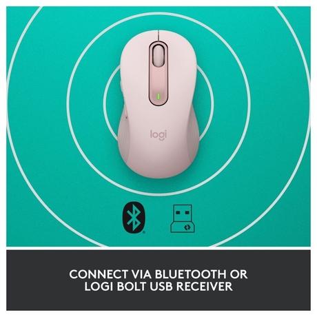 Logitech Signature M650 Wireless Optical Mouse with Silent Click, Rose-6