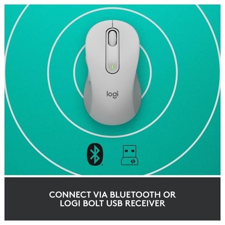 Logitech Signature M650 Wireless Optical Mouse with Silent Click, Off White-6