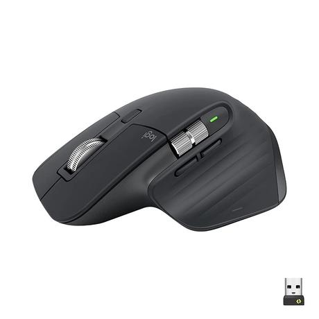 Logitech Mx Master 3S Wireless Optical Mouse, Graphite-0