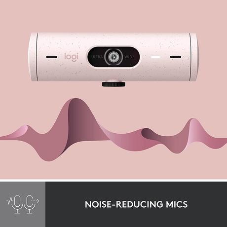 Logitech Brio 500 Full HD 1080p Webcam, Rose-3