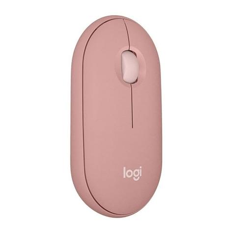Logitech Pebble Mouse 2 M350s Slim Bluetooth Wireless Mouse, Rose-0