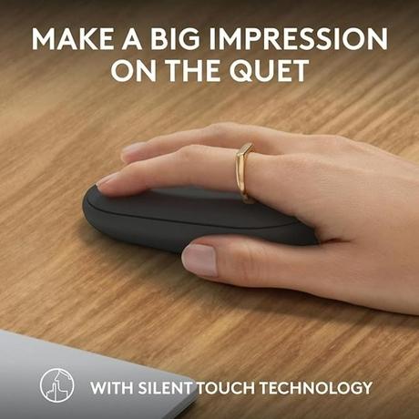 Logitech Pebble Mouse 2 M350s Slim Bluetooth Wireless Mouse, Graphite-4