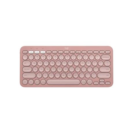 Logitech K380s Pebble Keys 2 Multi-Device Bluetooth Wireless Keyboard, Rose-0