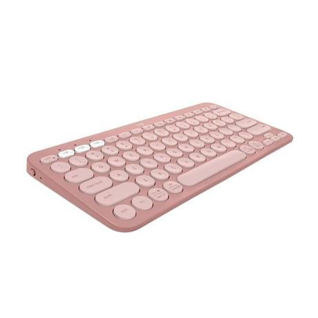 Logitech K380s Pebble Keys 2 Multi-Device Bluetooth Wireless Keyboard, Rose-1