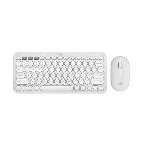 Logitech Pebble 2 Combo, Wireless Keyboard and Mouse, Tonal White-0