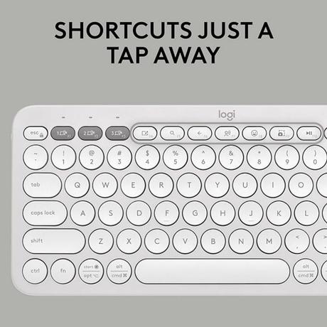 Logitech Pebble 2 Combo, Wireless Keyboard and Mouse, Tonal White-4