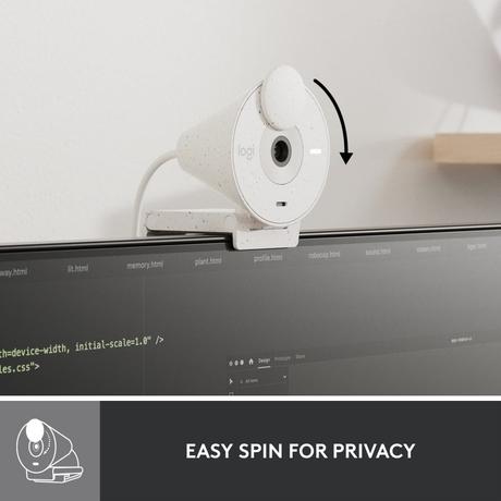 Logitech Brio 300 Web Camera, Off White-4