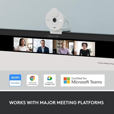 Logitech Brio 300 Web Camera, Off White-6