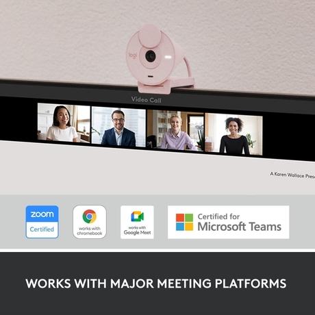 Logitech Brio 300 Web Camera, Rose-6