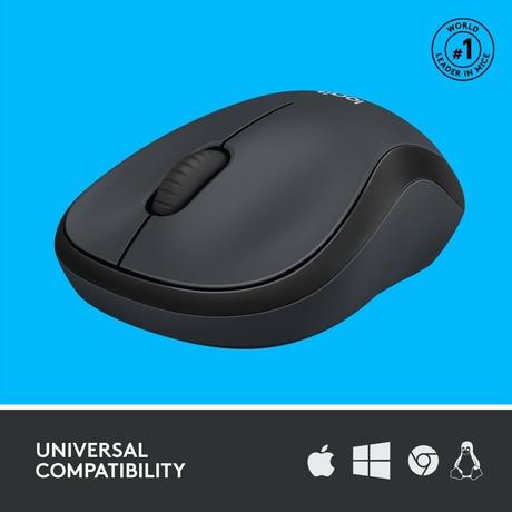 Logitech M220 Silent Wireless Mouse, Black-2