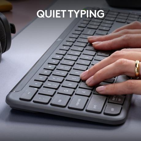 Logitech K950 Wireless Bluetooth Keyboard, Graphite-5