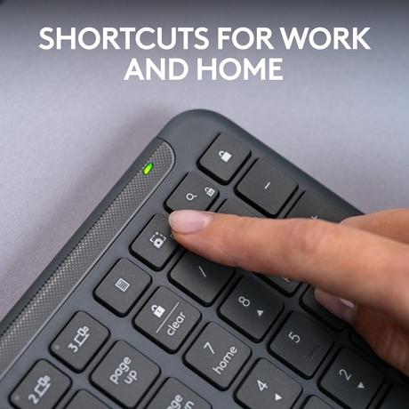 Logitech K950 Wireless Bluetooth Keyboard, Graphite-7