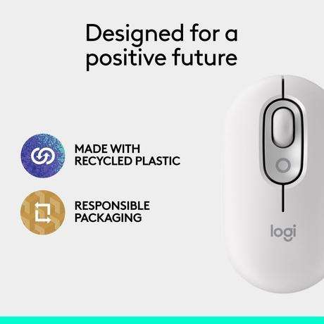 Logitech Pop Icon Wireless Mouse, Off White-10