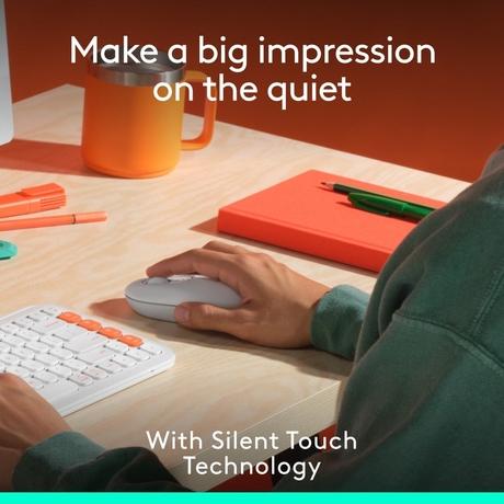Logitech Pop Icon Wireless Mouse, Off White-4