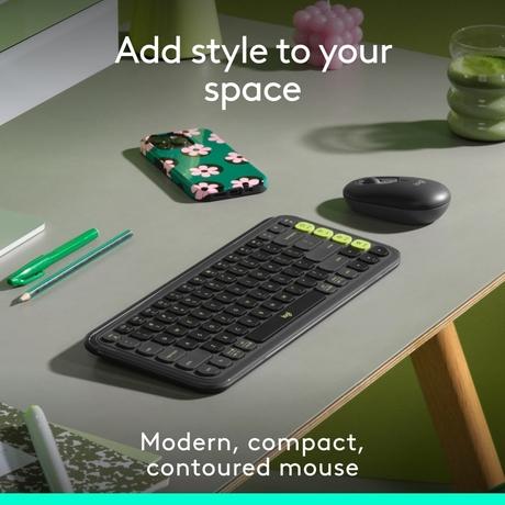Logitech Pop Icon Wireless Mouse, Graphite-1