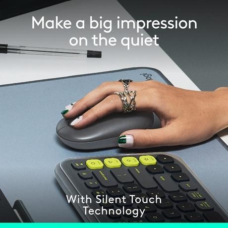 Logitech Pop Icon Wireless Mouse, Graphite-4