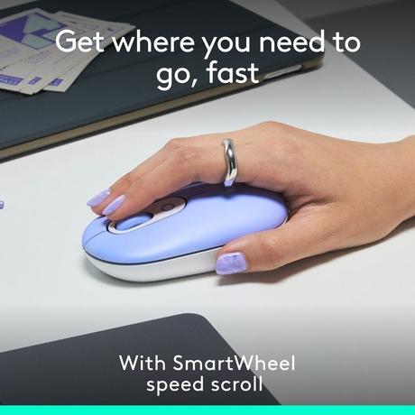 Logitech Pop Icon Wireless Mouse, Lilac-2