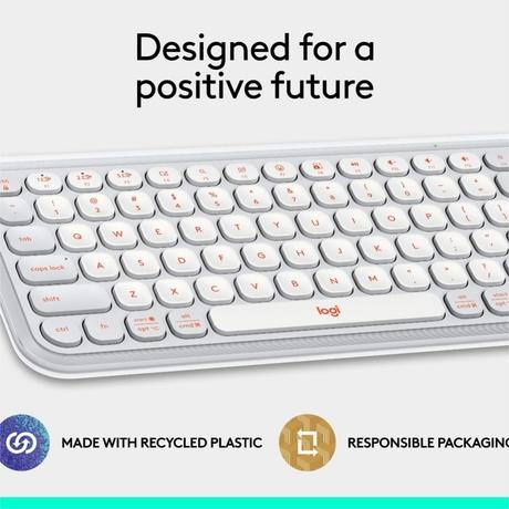 Logitech POP Icon Keyboard, Off White-10
