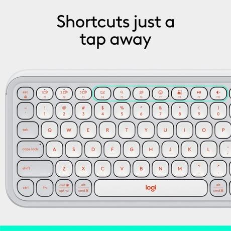 Logitech POP Icon Keyboard, Off White-8