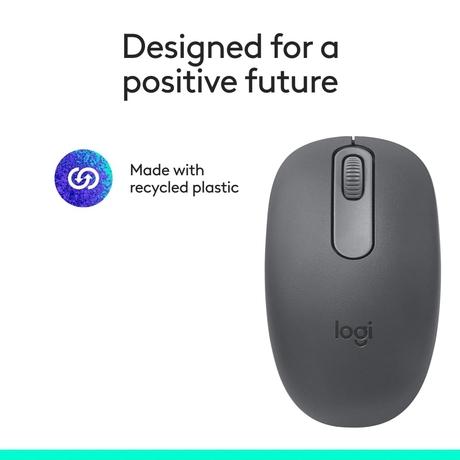 Logitech M196 Bluetooth Wireless Mouse, Graphite-9
