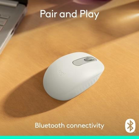 Logitech M196 Bluetooth Wireless Mouse, Off White-1