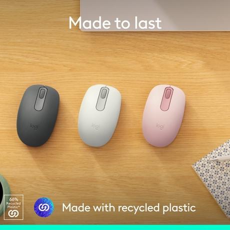 Logitech M196 Bluetooth Wireless Mouse, Off White-3
