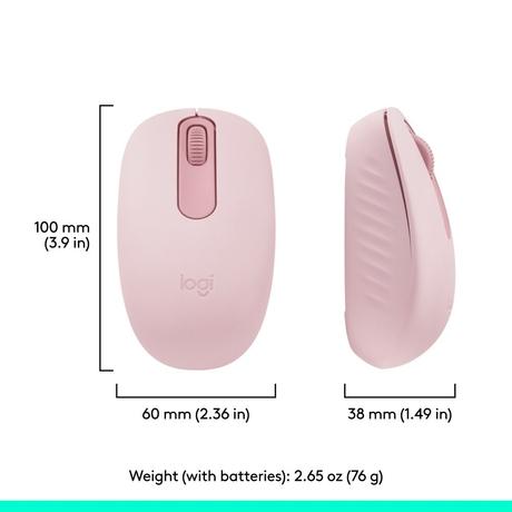 Logitech M196 Bluetooth Wireless Mouse, Rose-7