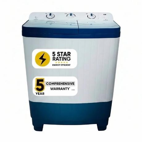 LYF 7.5 Kg 5 Star Semi Automatic Top Loading Washing Machine (LWS-N75ETWBP), Blue-0