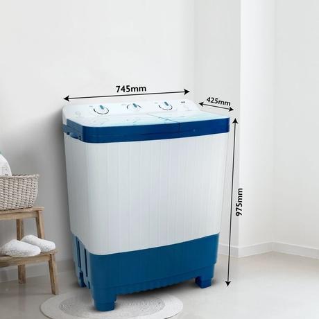 LYF 7.5 Kg 5 Star Semi Automatic Top Loading Washing Machine (LWS-N75ETWBP), Blue-3