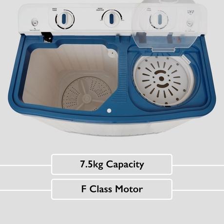 LYF 7.5 Kg 5 Star Semi Automatic Top Loading Washing Machine (LWS-N75ETWBP), Blue-6