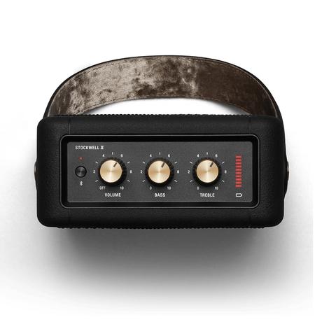 Marshall Stockwell II Bluetooth Speaker, More than 20 Hours of playtime, IPX4 Water Resistant, Bluetooth v5.0, Upto 30 feet Range, Black & Brass-2