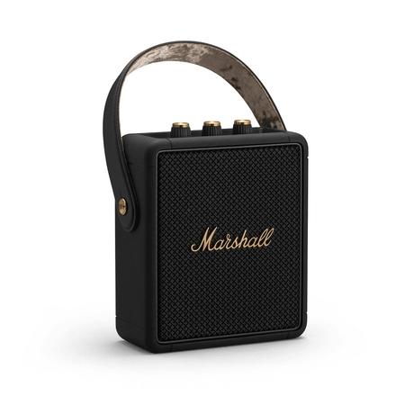Marshall Stockwell II Bluetooth Speaker, More than 20 Hours of playtime, IPX4 Water Resistant, Bluetooth v5.0, Upto 30 feet Range, Black & Brass-4