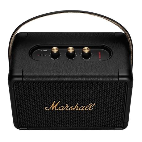 Marshall Kilburn 2 Bluetooth Speaker, More than 20 hrs of playtime, IPX2 Water Resistant, Bluetooth v5.0, multi-host functionality, Quick Charge, Black and Brass-4
