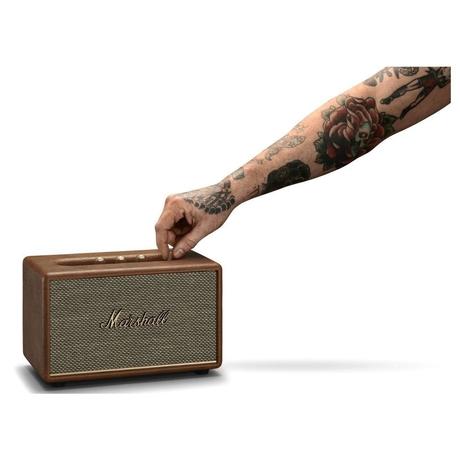 Marshall Action III Bluetooth Speaker with Bass Control Knob, Bass-Reflex, 30 Watt Amplifier for The Woofer, Volume Control Knob, Power Switch, Brown-2