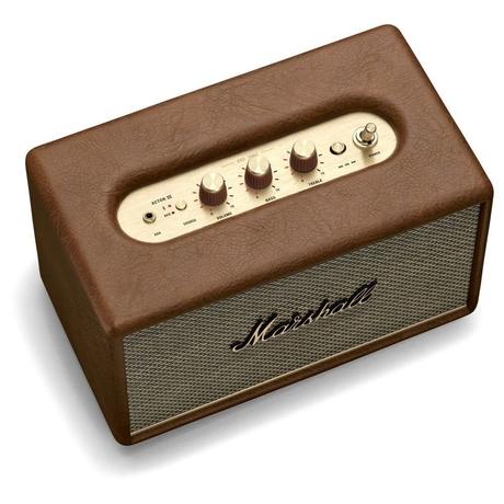 Marshall Action III Bluetooth Speaker with Bass Control Knob, Bass-Reflex, 30 Watt Amplifier for The Woofer, Volume Control Knob, Power Switch, Brown-6