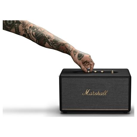 Marshall Stanmore III Bluetooth Speaker with Volume Control Knob, Bass-Reflex, Play/Pause Button, Room Filling Sound, Black-1