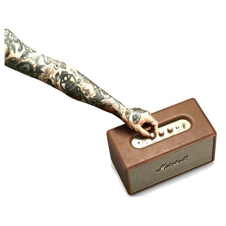 Marshall Stanmore III Bluetooth Speaker with Volume Control Knob, Bass-Reflex, Play/Pause Button, Room Filling Sound, Brown-8