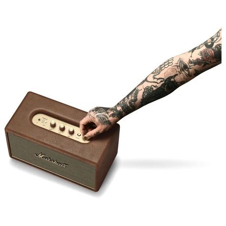 Marshall Stanmore III Bluetooth Speaker with Volume Control Knob, Bass-Reflex, Play/Pause Button, Room Filling Sound, Brown-9
