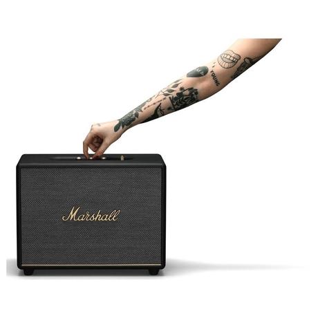 Marshall Woburn III Bluetooth Speaker with Volume Control Knob, Bass-Reflex, Play/Pause Button, HDMI input, RCA Input, Black-2