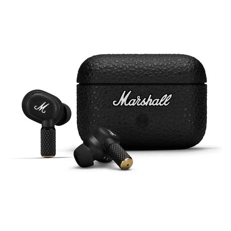 Marshall Motif II A.N.C. True Wireless Earbuds, 43 hrs of Playtime, Intutive Touch Controls, IPX5 Water Resistance, 6 mm Dynamic Drivers, Wireless Charging, Black-0