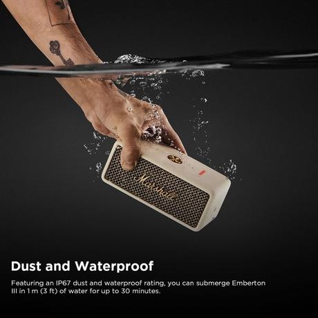 Marshall EMBERTON III Bluetooth Speaker, Cream-5