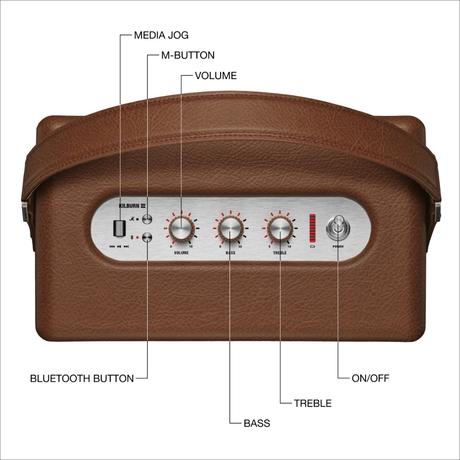 Marshall Kilburn III Bluetooth Speaker, Brown-4