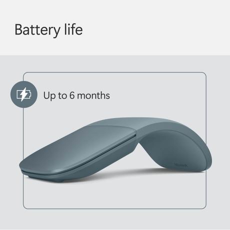 Microsoft Surface Arc Bluetooth Wireless Mouse, Ocean