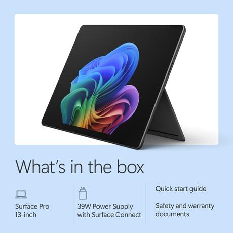 Microsoft Surface Pro 13 Convertible Laptop (Qualcomm Snapdragon X2 Plus (12 Core)/24 GB/512 GB SSD/Qualcomm Adreno GPU Integrated/Windows 11 Home/MSOffice/OLED), 33.02 cm - 13 inch, Platinum-10